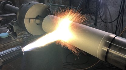 Las muelas abrasivas de diamante o CBN se utilizan en la industria de la pulverización térmica