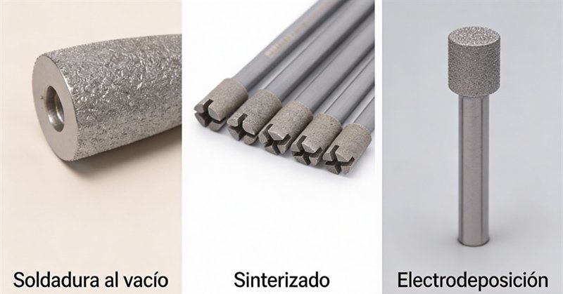 herramientas diamantadas soldadas al vacío