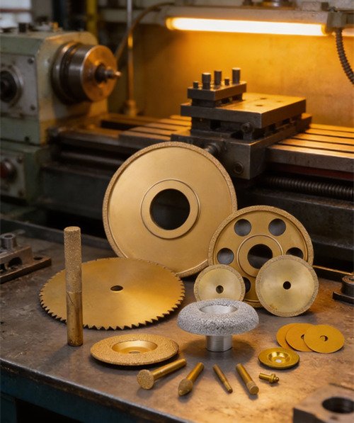 herramientas diamantadas soldadas al vacío