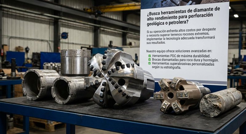 herramientas de diamante para perforación